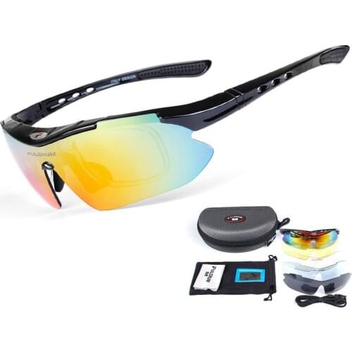 5 Lens Sports Eyewear Polarized Hiking Camping Cycling Glasses Myopia Men Tactical Shooting Glasses Anti UV Airsoft Glasses