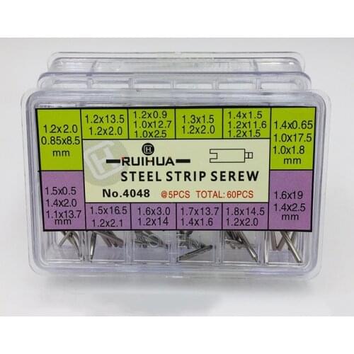 60pcs Watch Band Spring Bars for Rlx Strap Watch Bracelet Link Pins Steel Watchmaker Clock Repair Tool Kit Watchmaker Tools