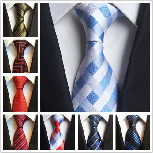 8cm Fashion Men Formal Necktie Drop Shipping High Quality Woven Ties
