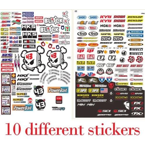 RC car personalized decorative mark sticker TRAXXAS TRX4 D90 TRX6 SCX10 jeep AXIAL MST D110 AXI0300 waterproof sign sticker set