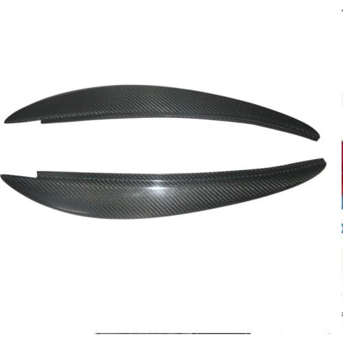 For Peugeot 206 2006-2010 high-quality carbon fiber headlight eyebrow headlight decoration bright strip Car Accessories