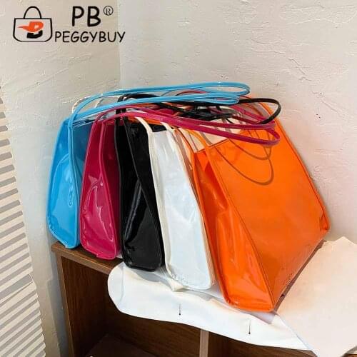 Elegant Ladies Pure Color Crossbody Bags Shiny Patent PU Leather Shoulder Bags for Women Small Square Handbags