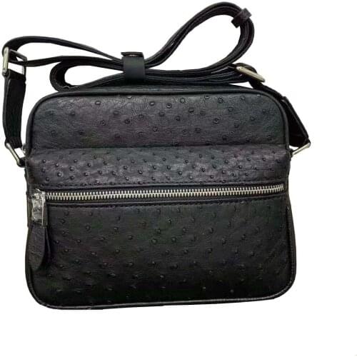 Fanzunxing new men single shoulder bag men bag business bag ostrich leather bag men ostrich bag