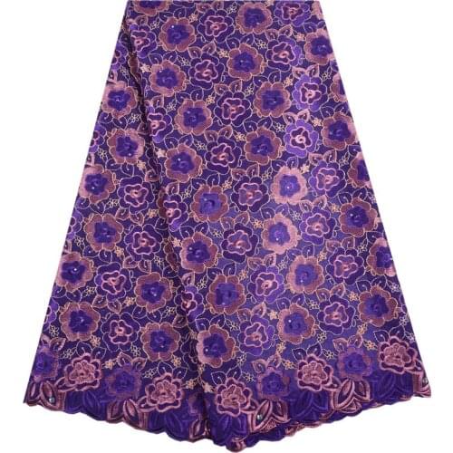 Hot Sale African Swiss Voile Lace Fabric With Stones 2018 High Quality Swiss Voile Lace In Switzerland For Wedding Dress 1344