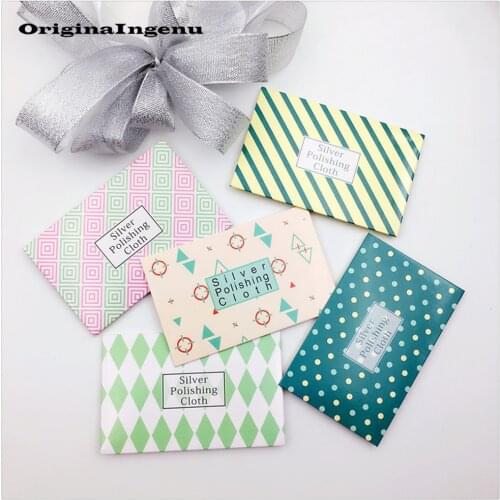 Silver Polish Cloth Sweet Pattern Anti Tarnish Tools Wipe Maintain Silver/Gold Jewelry Special Polishing Clean Jewelry