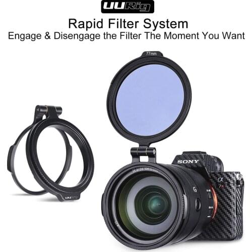 UURig ND Filter Ring Rapid Filter System RFS Quick Release Flip Bracket Switch for Sony Canon Nikon DSLR Camera Accessories Kit