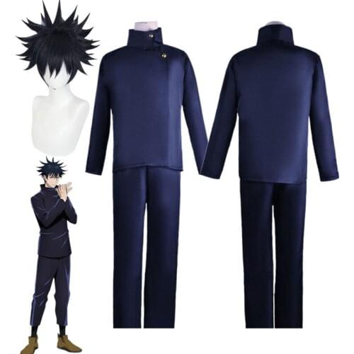 Anime Jujutsu Kaisen Fushiguro Megumi Cosplay Costumes Top Pants Set Uniform