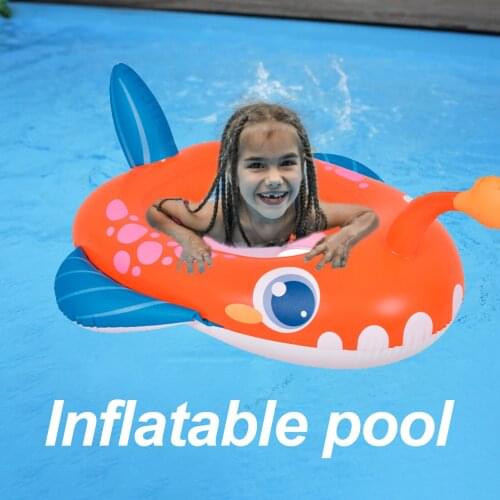 Inflatable Swimming Pool Floats Toys Baby Walker Fish Swimming Seat Safe Floating Bed Swimming Pool Accessories
