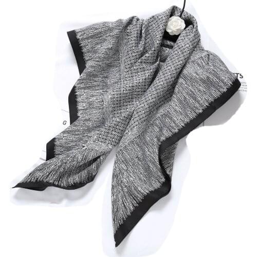 New Fashion Ladies Satin Silk Square Scarf 90*90cm Women Neck Hair Tie Band Bag Warp Soft Neckerchief Hijab Headscarf Foulard