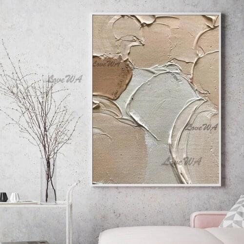 Heavy Texture Thick Acrylic Abstract Knife Art 100% Hand-painted No Frame Oil Painting Wall Hanging Picture Paintings Quality