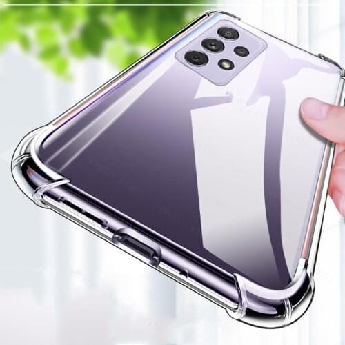 Transparent Case For Samsung Galaxy a72 4G 5G Shockproof Phone Case A 72 SM-A725F SM-A726B Silicone Cases Back protective Cover