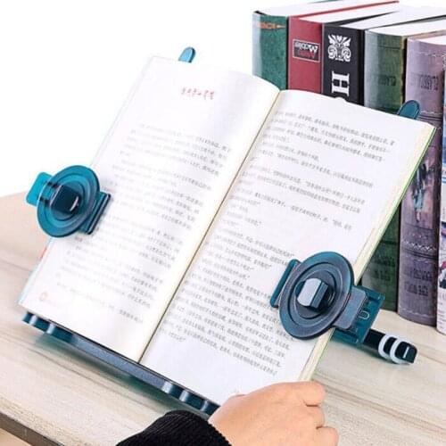 H05A Cartoon Kitten Clear Matte Book Holder Reading Stand Flexible Adjustment Folding Reading Stand Book Holder for Reading