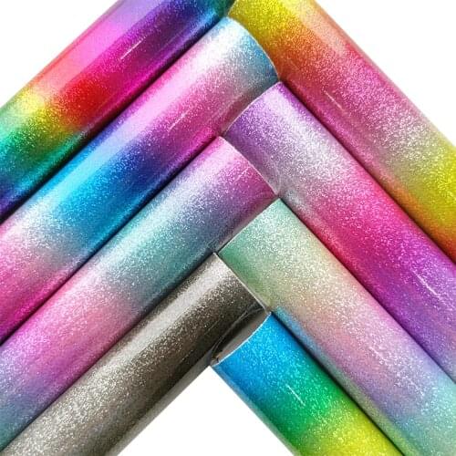 135x30cm Rainbow Iridescent Glossy Mirror PU Smooth Faux Synthetic Leather Fabric for Making Shoe/Bag/DIY Accessories/Cover