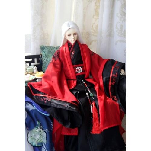 1/4 1/3 Scale BJD Clothes Ancient Costume Samurai Dress Hanfu For BJD/SD SD13 SSDF ID72 80cm Strong Uncle Doll Accessories C0904