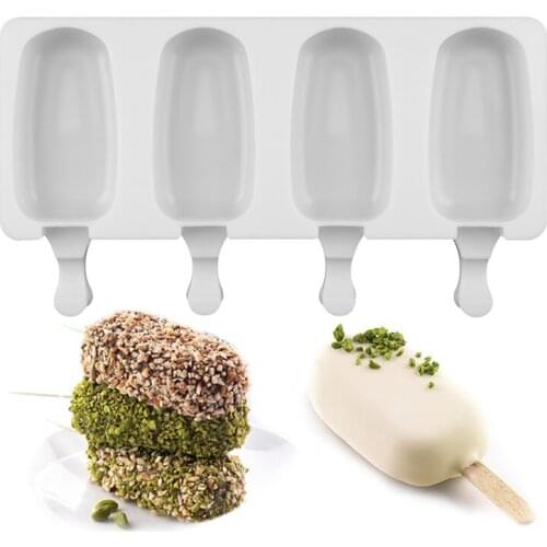 Silicone Ice Cream Mold Popsicle Maker Pop Lolly Tray Ice Cube Making Juice Popsicles Molds Freezer candy bar Tool