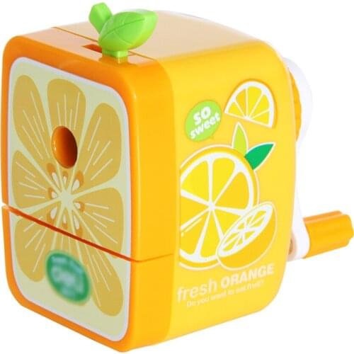 Cute Fruits Plastic Single Hole Pencil Sharpener Creative Stationery Gifts For Kids School Supplies Manual Pen Sharpeners