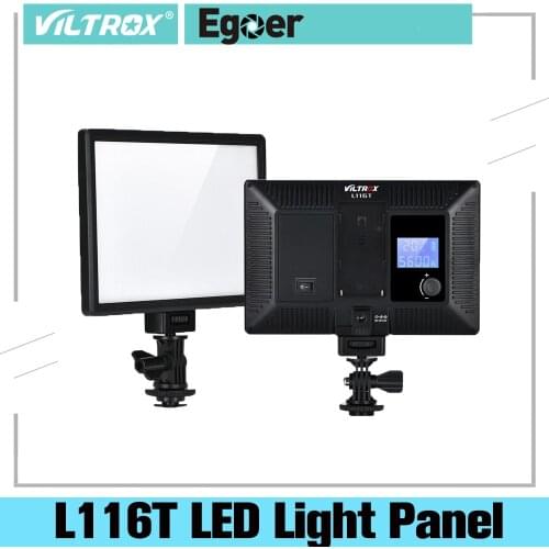 Viltrox L116T LED Video Light Ultra thin LCD Bi-Color & Dimmable DSLR Studio LED Light Lamp Panel for Camera DV Camcorder