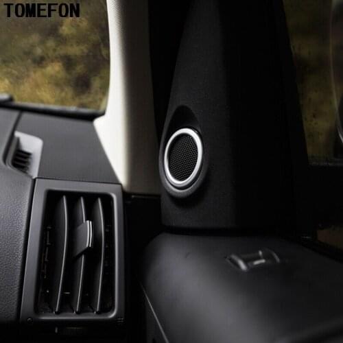 TOMEFON For Land Rover Freelander 2 LR2 2008-2015 Car Interior Front Door Speaker Frame Cover Trim Car Styling