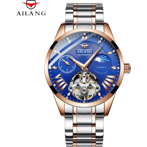 Tourbillon Men Fashion Military Stainless Steel Sport Automatic Mechanical Leather Wrist Watch Mens Watches Top Brand Luxury