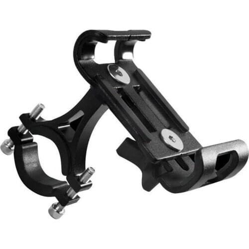 Bike Aluminum Alloy 360 Degree Rotation Mobile Phone Holder Universal Adjustable Bike Phone Mount Support Mountain Bike Naviga