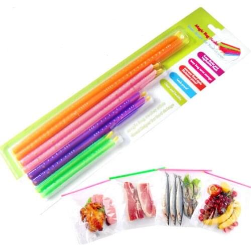 Magic Seal Bag Sealer Sticks Keeps Food Fresh Plastic Bag Sealer Clips For Storage Food LX1779