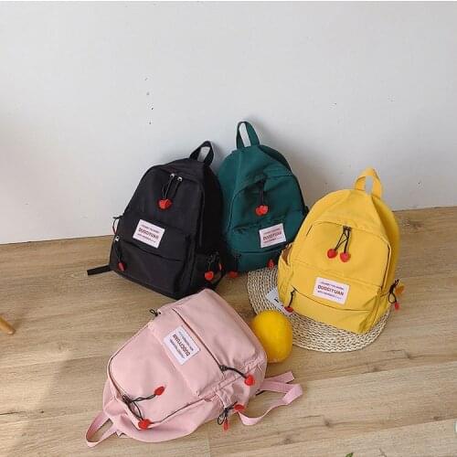 Cute Cherry Oxford Women Backpack Fashion Female Small Bagpack Schoolbag For Teenager Girls Multifunction Backpack