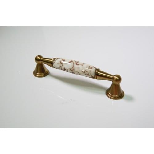 Wholesale 10pcs lot marble glazed ceramic handle,kitchen door handles and knobs,kitchen handles 96mm