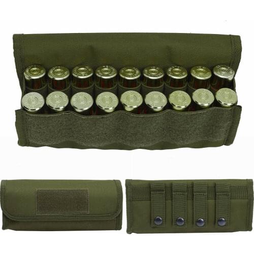 18 Round Hunting Ammo Bags Military Army Tactical Molle 12Gauge 12GA Shell Pouch Bandolier Cartridge Holder Magazine Pouches