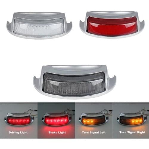 2009-later Fender Tip Light For Touring Electra Glide Road King FLHTC FLHTCU FLHTK Flashing LED Rear Tail Brake Lights