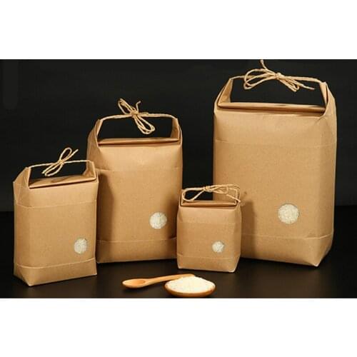 300pcs New product rice paper packaging/Tea packaging cardboard paper bag/ Food Storage Standing Paper
