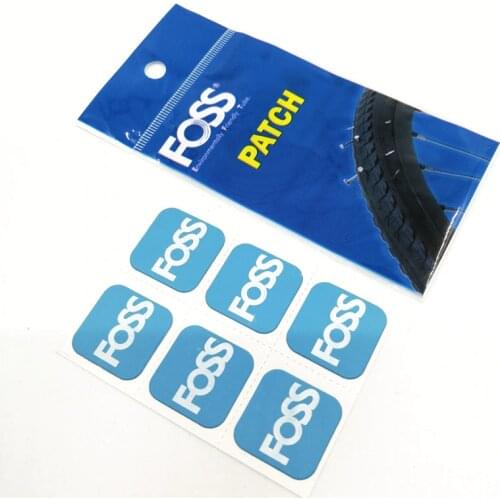 6-PCS FOSS Inner Tube Patch 16/18/20/24/26/27.5/29 Inch 700C Road Bicycle Mountain Bike Tube Repair Self-adhesive Patch Taiwan