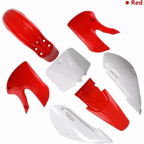 TDPRO New Motorcycle Plastic Body Kits Red Motor Covers For Kawasaki KLX110 KX65 DRZ110