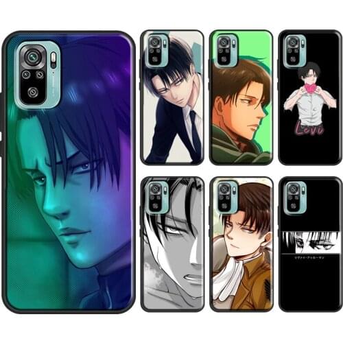 Anime Attack on Titan Levi Ackerman For Xiaomi Redmi Note 9S 8T 7 Note 10 8 9 Pro Case For Redmi 9A 9C 8A K40 9T Soft Cover