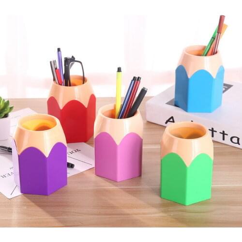 Free ship!1lot=12pc! Popular Creative Pen Vase Pencil holder Makeup Brush Holder Stationery Desk Tidy New Design Container Gift