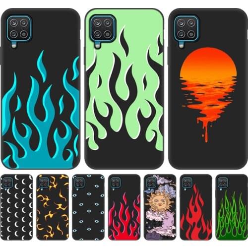 For Samsung A12 Case Flame Painted Case For Samsung Galaxy A12 A 12 Soft Silicone Back Cover SamsungA12 A125F Fundas TPU Bumper