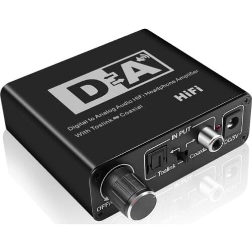 Digital To Analog Audio Converter Adapter Coxial To Optical Toslink And Optical Toslink To Coaxial Bi-directional Switch New