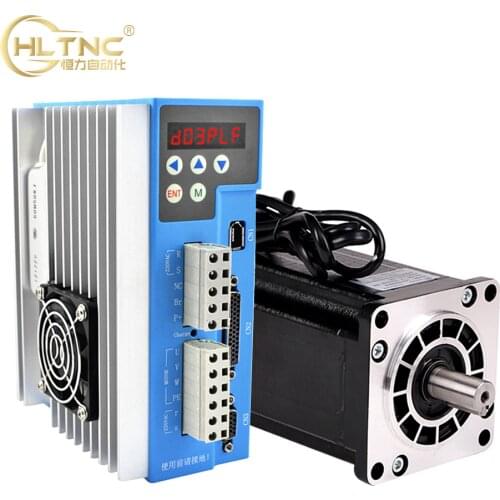 1SETLarge torque 16Nm 2266oz.in 110mm Nema42 digital closed-loop driver LCDA2260H easy servo motor kit for cnc milling engraving