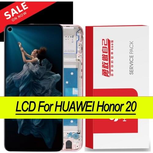 Original 6.26'' Display for Huawei Honor 20 LCD Touch Screen Digitizer Assembly For Huawei Honor20 YAL-L21 Repair Parts