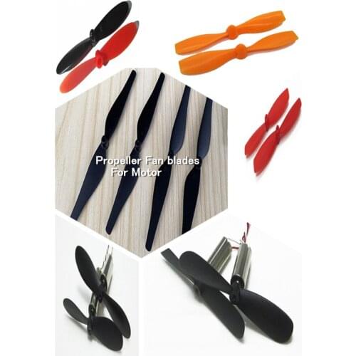 For Coreless Motor Propeller Model aircraft Fan Plastic blades DIY Aircraft red black yellow