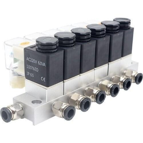 2V025-08 11~19F Solenoid Valve 12V 24V 220 Pneumatic Electric Normally Closed Air Magnetic Air Solenoid Valves 2 Position 2 Port