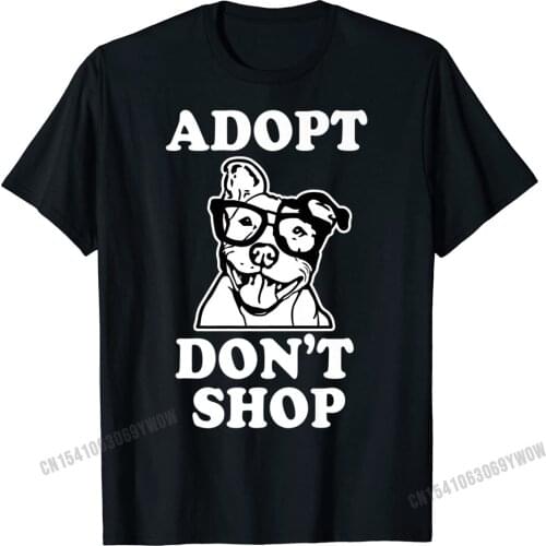 Adopt Dont Shop Tshirt for Men Pitbull Awareness T-Shirt Rescue T Shirt Rife Party Harajuku Cotton Men Tops T Shirt Casual