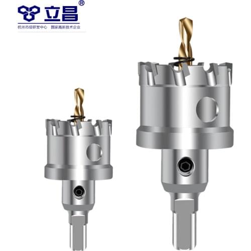 LICHANG Tools Hole Saw Bit Metal Drilling Crown Stainless Steel Iron Core Crown Alloy Accessories Professional YG10X Cutter Head