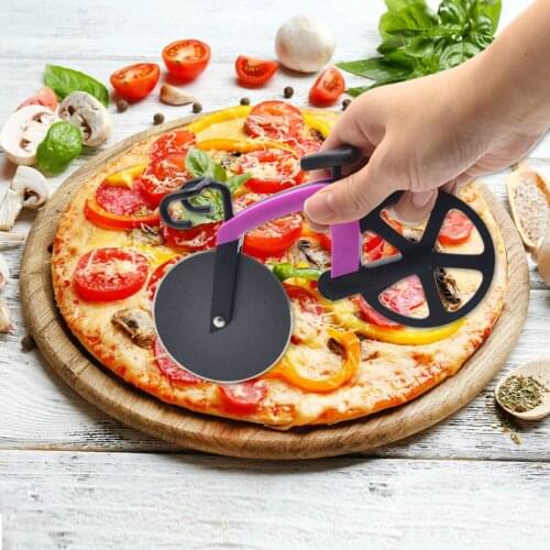 Creative bicycle pizza cutter roller cutter pancake cutter kitchen tools accessories Pizza wheel knife kitchen gadgets