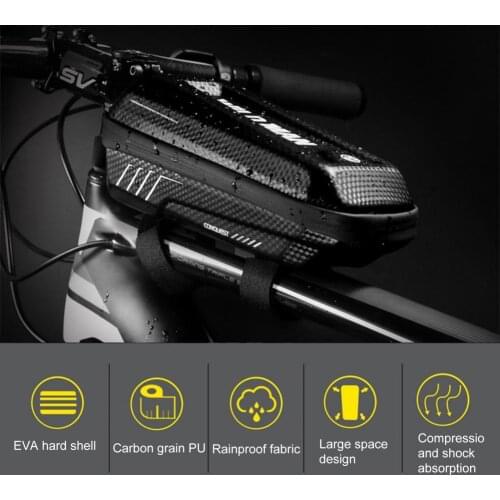 1L Top Tube Frame Bag Fastener Tape Multiple Protection Rain-proof Double-headed Multiple Protection Bike Bag Bike Accessories