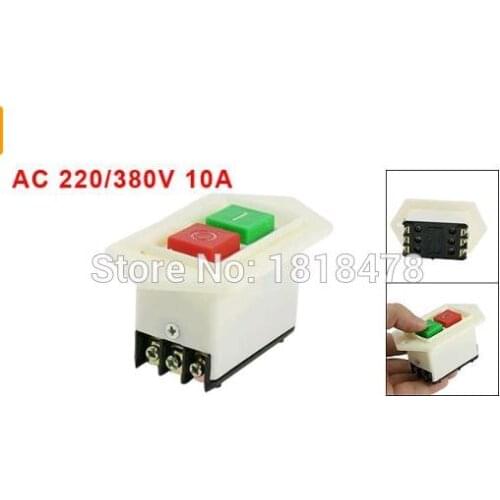 LC3-10 AC 220/380V 10A I/O Start Stop Self-Locking Push Button Switch
