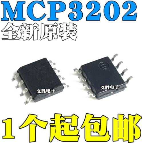 MCP3202T MCP3202-CI/SN MCP3202-BI/SN SOP8 Analog-to-digital converter Patch SOP8 adc chip, IC chip
