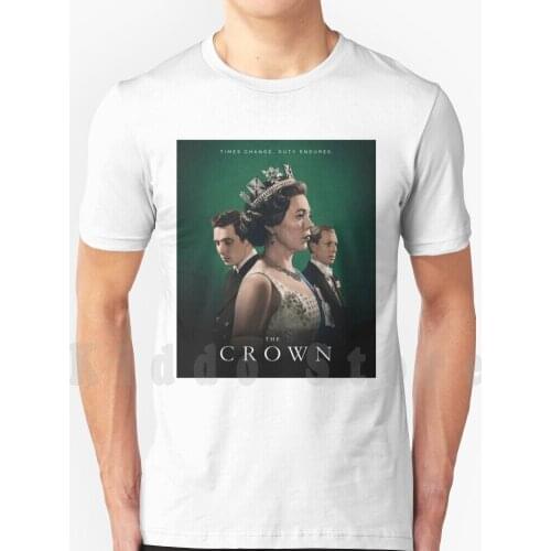 The Crown T Shirt Print For Men Cotton New Cool Tee The Crown Crown Queen Royalty Nobility King Serie The Weather Changes Duty
