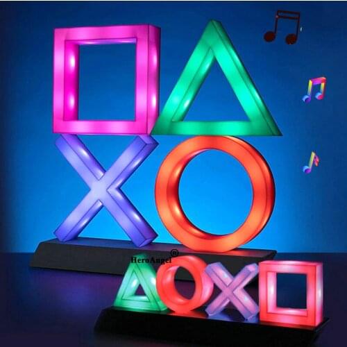 New Coming ! For PS4/PS5 Icon light for Playstation Players Horizontal and Vertical Model Good Gift for Christmas