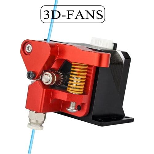 Aluminum Upgrade Dual Gear Mk8 Extruder for Extruder CR10 CR-10S PRO RepRap 1.75mm 3D Parts Drive Feed double pulley