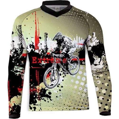 Long Sleeve moto Motocross Jersey Element Racewear Dirt Bike Moto Apparel Jerseys Quick Dry MTB MX DH ATV Cycling jersey